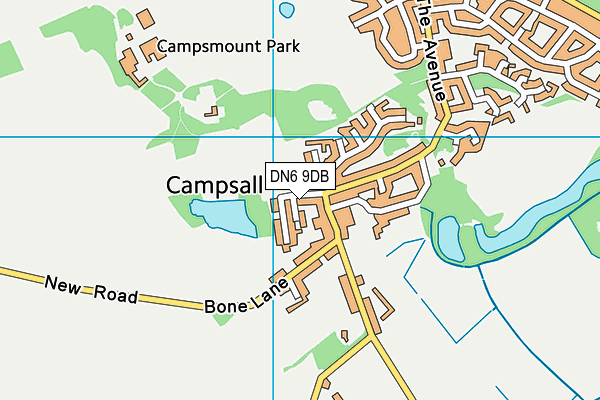 DN6 9DB map - OS VectorMap District (Ordnance Survey)