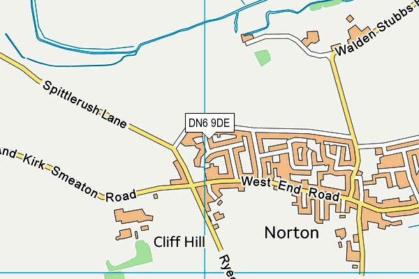 DN6 9DE map - OS VectorMap District (Ordnance Survey)
