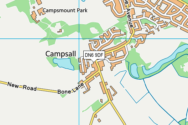 DN6 9DF map - OS VectorMap District (Ordnance Survey)