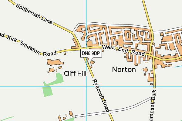 DN6 9DP map - OS VectorMap District (Ordnance Survey)