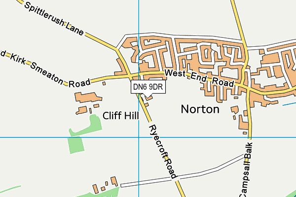DN6 9DR map - OS VectorMap District (Ordnance Survey)