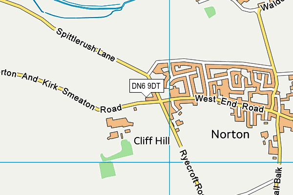 DN6 9DT map - OS VectorMap District (Ordnance Survey)
