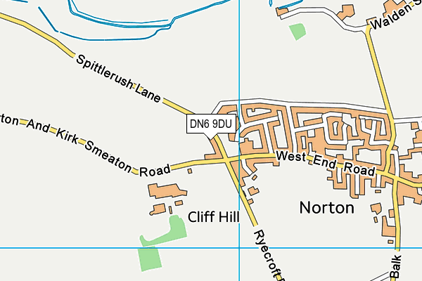 DN6 9DU map - OS VectorMap District (Ordnance Survey)