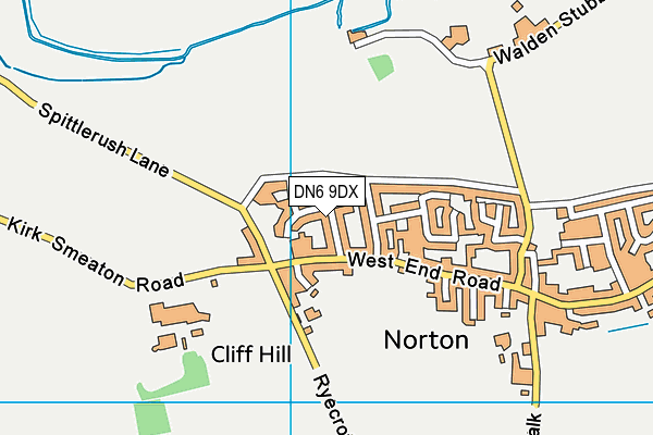 DN6 9DX map - OS VectorMap District (Ordnance Survey)