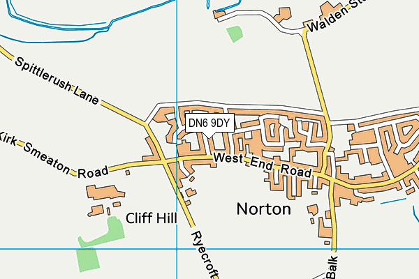 DN6 9DY map - OS VectorMap District (Ordnance Survey)