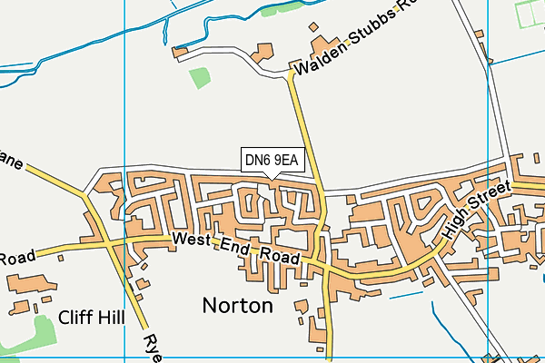 DN6 9EA map - OS VectorMap District (Ordnance Survey)