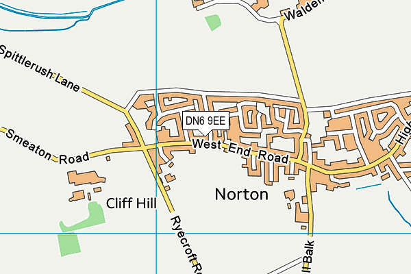 DN6 9EE map - OS VectorMap District (Ordnance Survey)