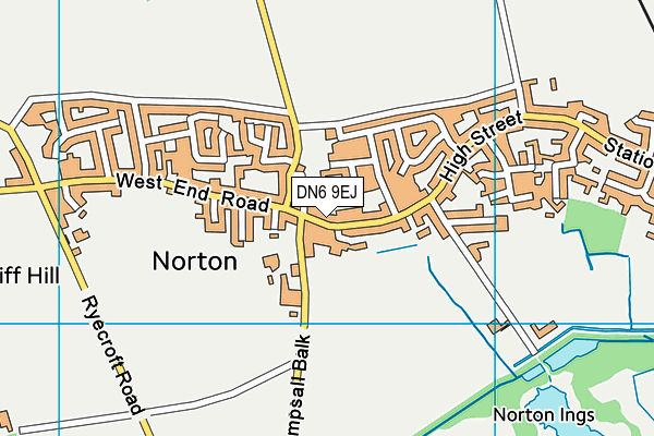 DN6 9EJ map - OS VectorMap District (Ordnance Survey)