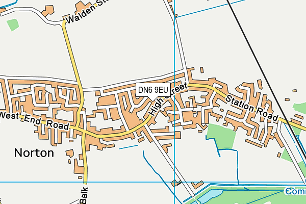 DN6 9EU map - OS VectorMap District (Ordnance Survey)