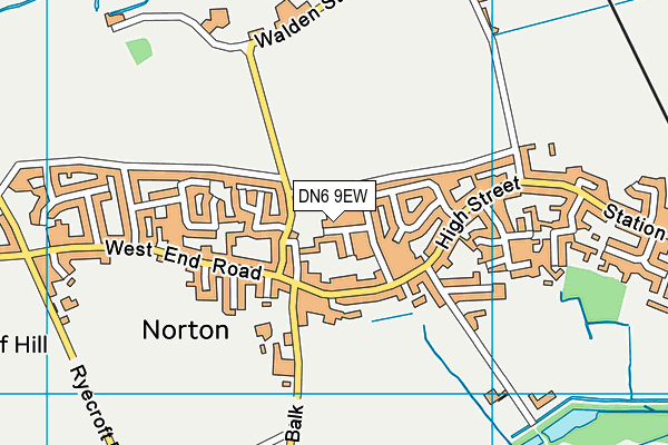 DN6 9EW map - OS VectorMap District (Ordnance Survey)