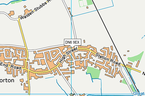 DN6 9EX map - OS VectorMap District (Ordnance Survey)