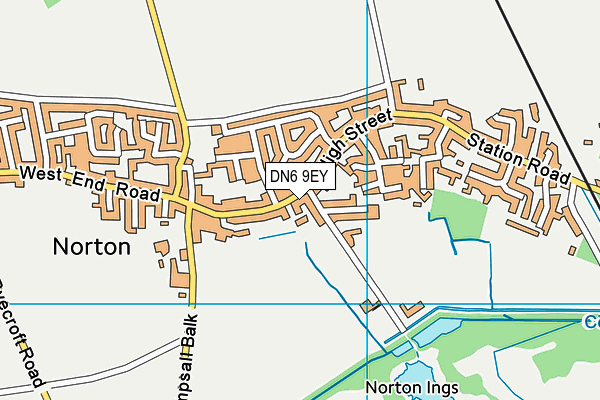 DN6 9EY map - OS VectorMap District (Ordnance Survey)