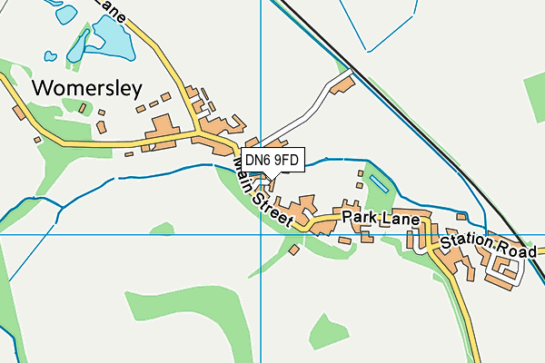 DN6 9FD map - OS VectorMap District (Ordnance Survey)