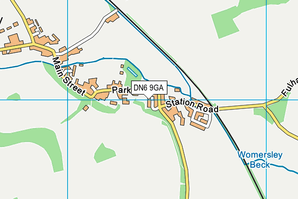 DN6 9GA map - OS VectorMap District (Ordnance Survey)