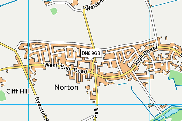 DN6 9GB map - OS VectorMap District (Ordnance Survey)
