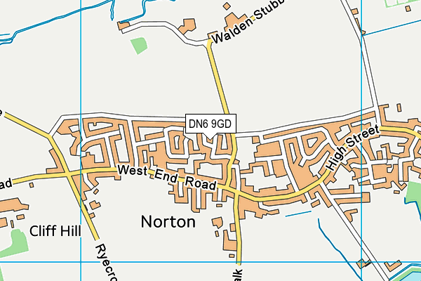 DN6 9GD map - OS VectorMap District (Ordnance Survey)