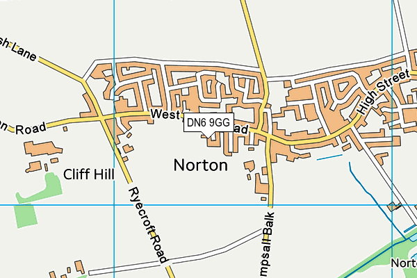 DN6 9GG map - OS VectorMap District (Ordnance Survey)