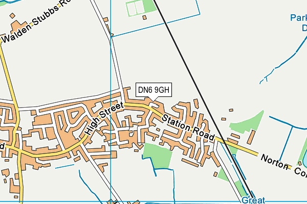 DN6 9GH map - OS VectorMap District (Ordnance Survey)