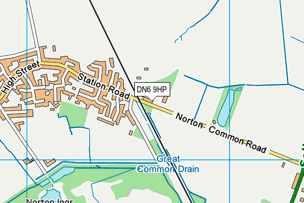 DN6 9HP map - OS VectorMap District (Ordnance Survey)