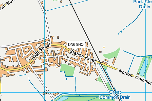 DN6 9HQ map - OS VectorMap District (Ordnance Survey)