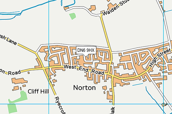 DN6 9HX map - OS VectorMap District (Ordnance Survey)
