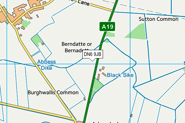 DN6 9JB map - OS VectorMap District (Ordnance Survey)