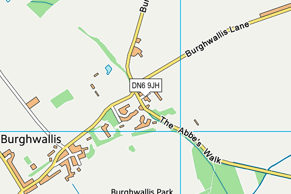 DN6 9JH map - OS VectorMap District (Ordnance Survey)