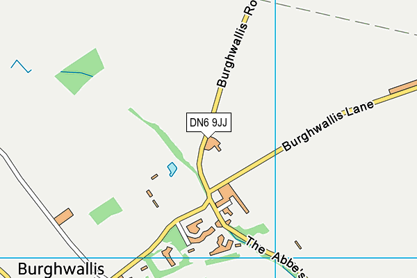 DN6 9JJ map - OS VectorMap District (Ordnance Survey)