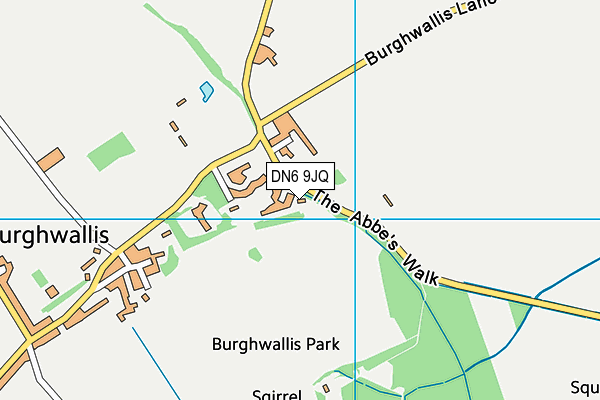 DN6 9JQ map - OS VectorMap District (Ordnance Survey)