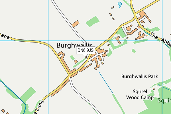 DN6 9JS map - OS VectorMap District (Ordnance Survey)