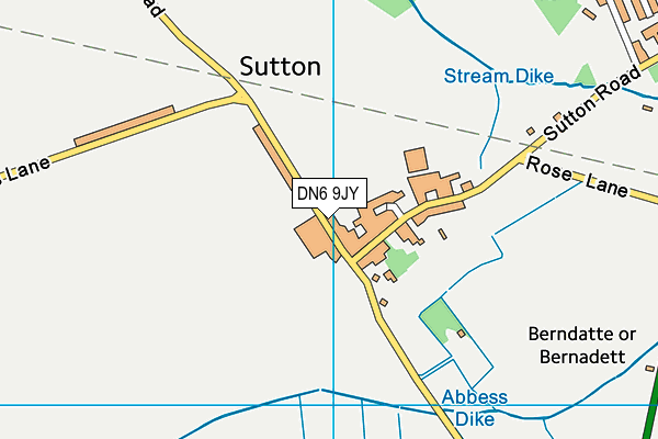 DN6 9JY map - OS VectorMap District (Ordnance Survey)