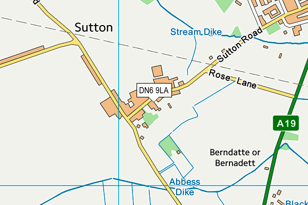 DN6 9LA map - OS VectorMap District (Ordnance Survey)