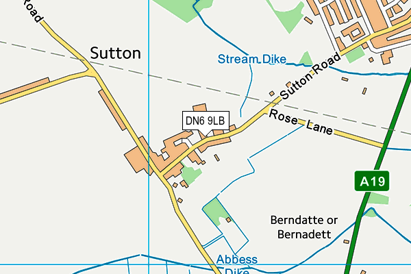 DN6 9LB map - OS VectorMap District (Ordnance Survey)