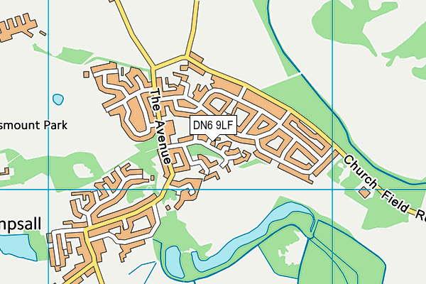 DN6 9LF map - OS VectorMap District (Ordnance Survey)