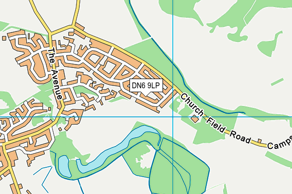 DN6 9LP map - OS VectorMap District (Ordnance Survey)