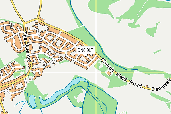 DN6 9LT map - OS VectorMap District (Ordnance Survey)