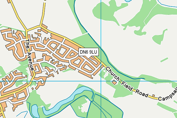DN6 9LU map - OS VectorMap District (Ordnance Survey)