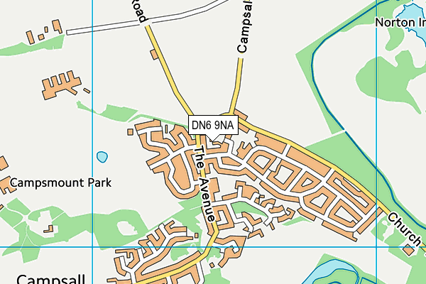 DN6 9NA map - OS VectorMap District (Ordnance Survey)