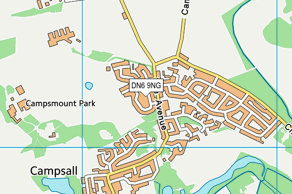 DN6 9NG map - OS VectorMap District (Ordnance Survey)