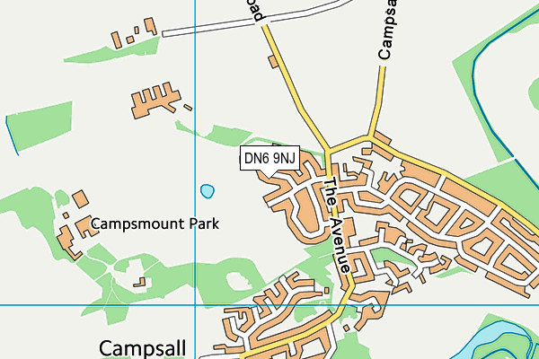 DN6 9NJ map - OS VectorMap District (Ordnance Survey)