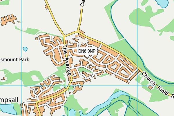 DN6 9NP map - OS VectorMap District (Ordnance Survey)