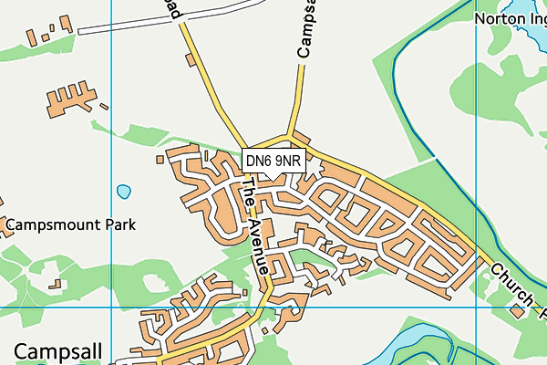 DN6 9NR map - OS VectorMap District (Ordnance Survey)