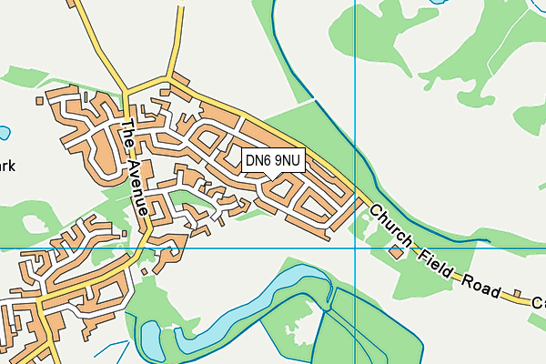 DN6 9NU map - OS VectorMap District (Ordnance Survey)