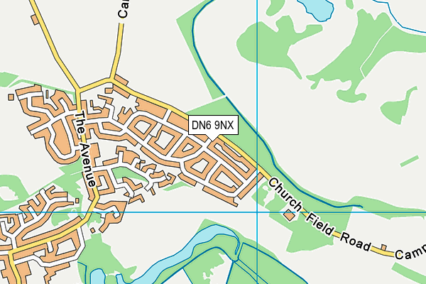 DN6 9NX map - OS VectorMap District (Ordnance Survey)