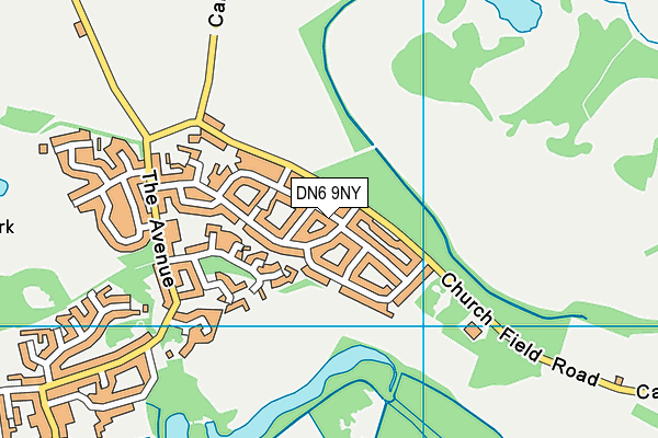 DN6 9NY map - OS VectorMap District (Ordnance Survey)