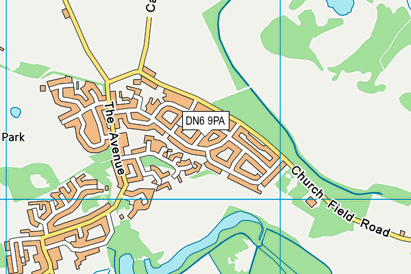 DN6 9PA map - OS VectorMap District (Ordnance Survey)