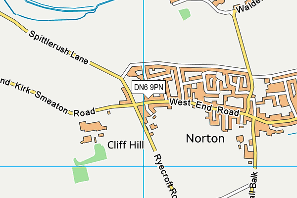 DN6 9PN map - OS VectorMap District (Ordnance Survey)