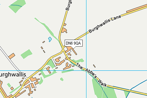 DN6 9QA map - OS VectorMap District (Ordnance Survey)