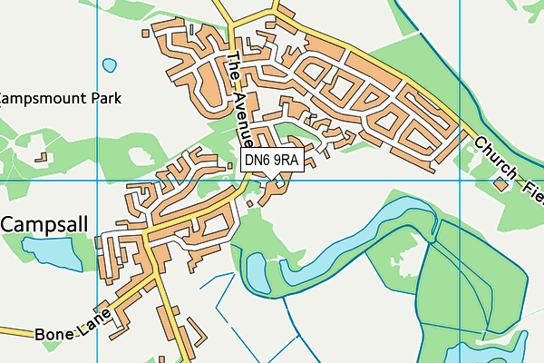 DN6 9RA map - OS VectorMap District (Ordnance Survey)
