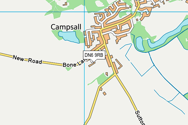 DN6 9RB map - OS VectorMap District (Ordnance Survey)